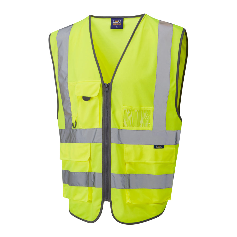 Leo EcoViz Rail Superior Waistcoat - Yellow