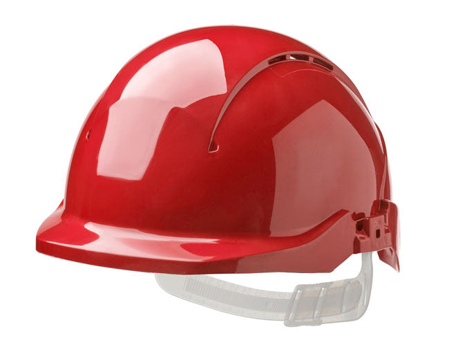 Centurion Concept Reduced Peak Vented Safety Helmet - Red