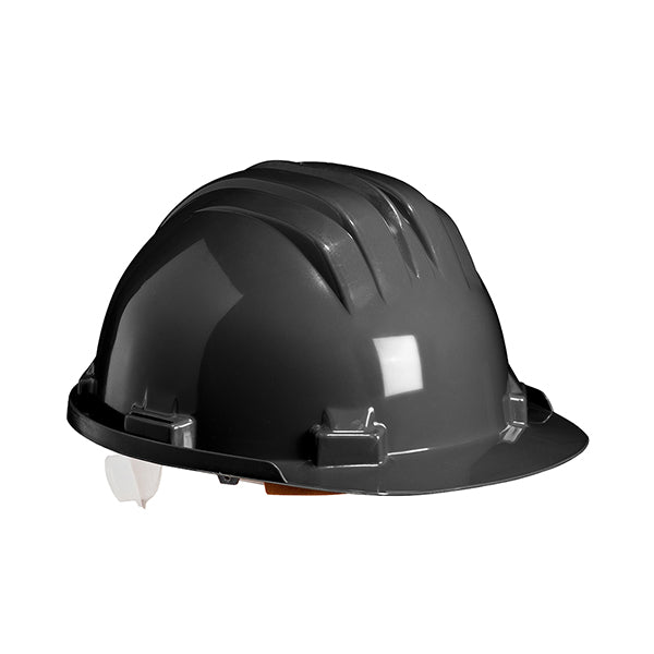 Climax Wheel Ratchet Safety Helmet - Black