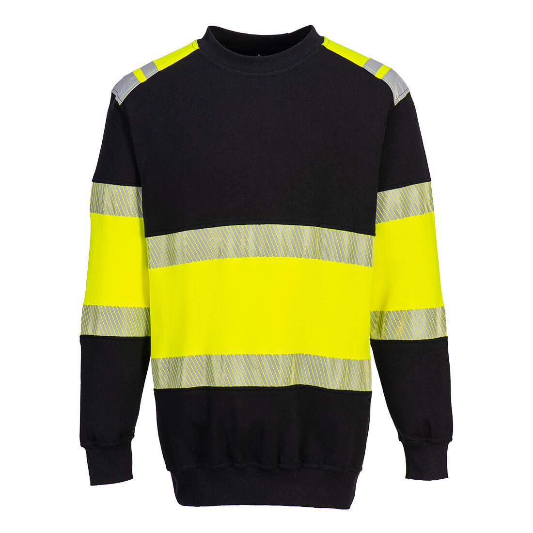 Portwest PW3 Flame Resistant Class 1 Sweatshirt - Yellow/Black