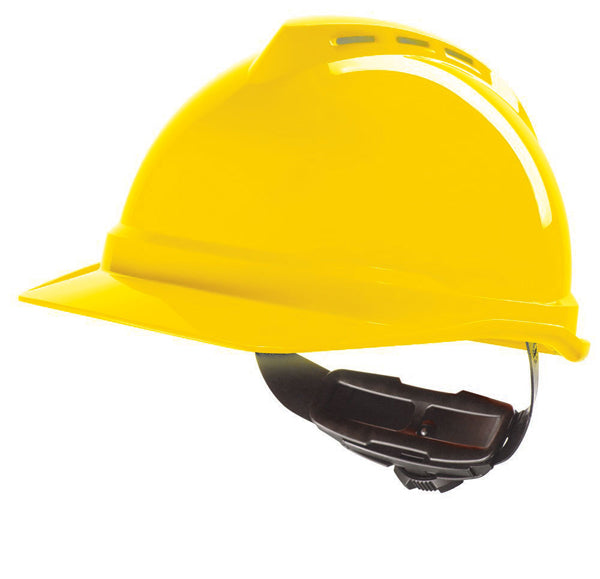 MSA V-Gard 500 Vented Safety Helmet - Yellow