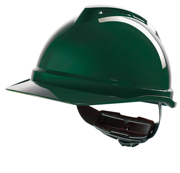 MSA V-Gard 500 Vented Safety Helmet - Green