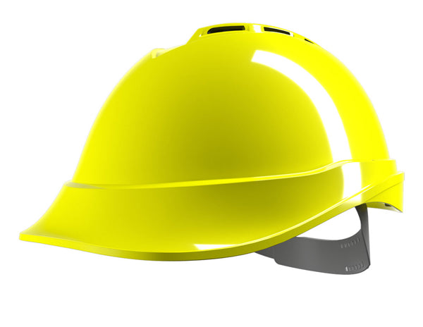 MSA V-Gard 200 Vented Safety Helmet - Hi-Vis Yellow