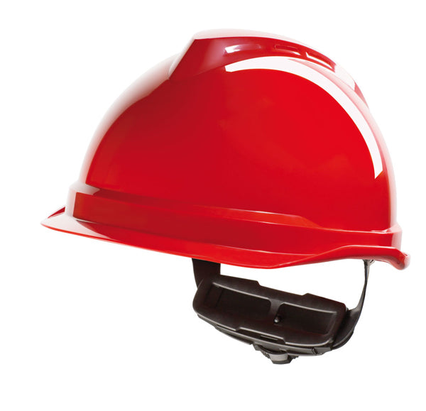 MSA V-Gard 520 Peakless Safety Helmet - Red