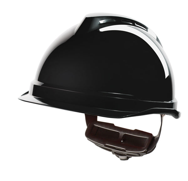 MSA V-Gard 520 Peakless Safety Helmet - Black