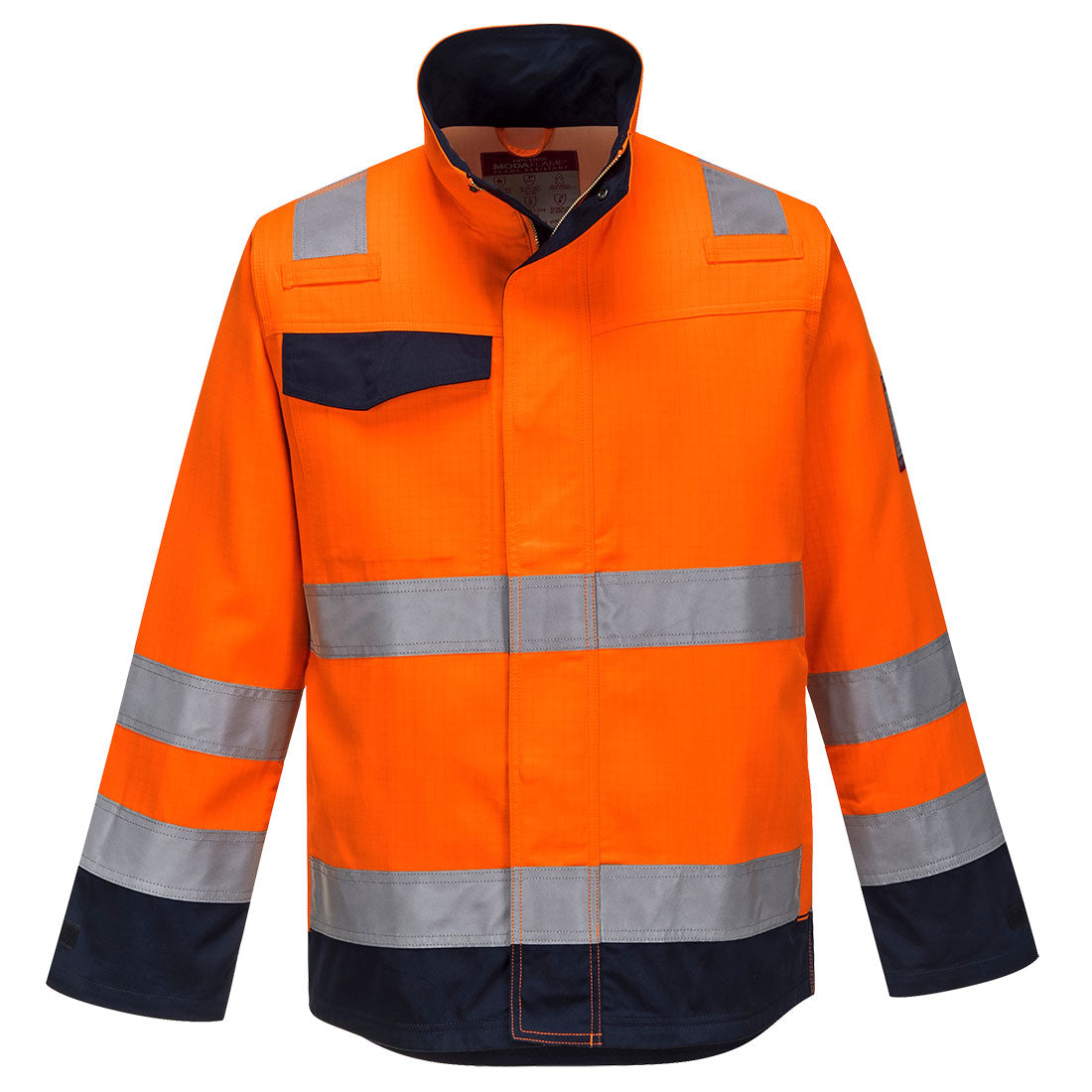 Portwest Modaflame RIS Orange/Navy Jacket - Orange/Navy