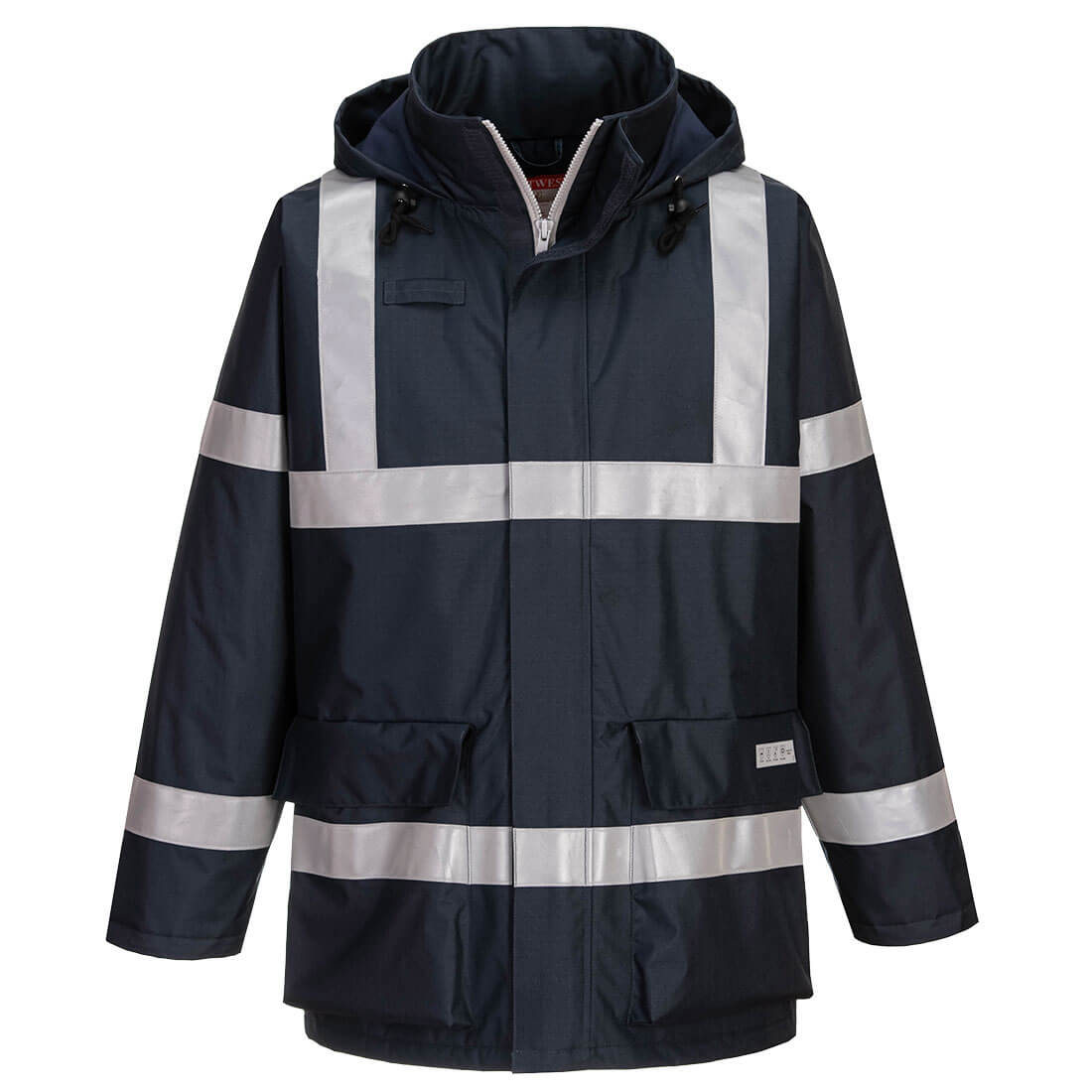 Portwest Bizflame Rain Anti-Static FR Jacket - Navy