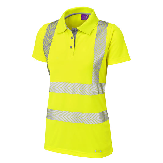 Leo EcoViz Performance+ Womens Polo Shirt - Yellow