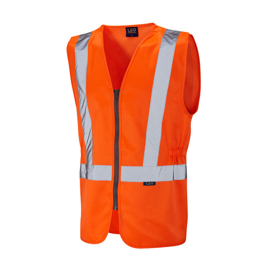 Leo EcoViz PC Railway Plus Waistcoat - Orange