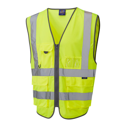 Leo EcoViz Rail Superior Waistcoat - Yellow