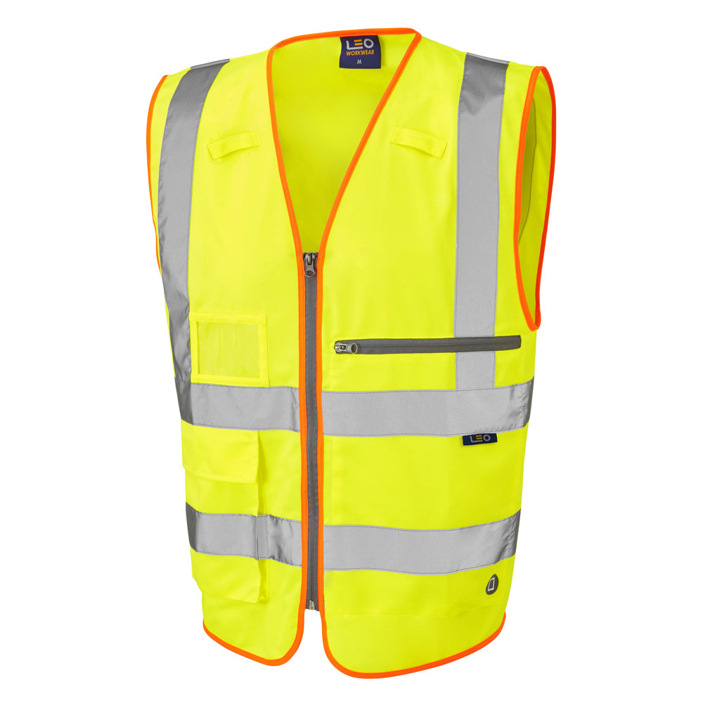 Leo EcoViz Tablet Pocket Superior Waistcoat - Yellow