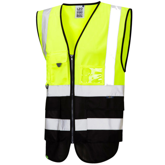 Leo EcoViz Superior Waistcoat - Yellow/Black