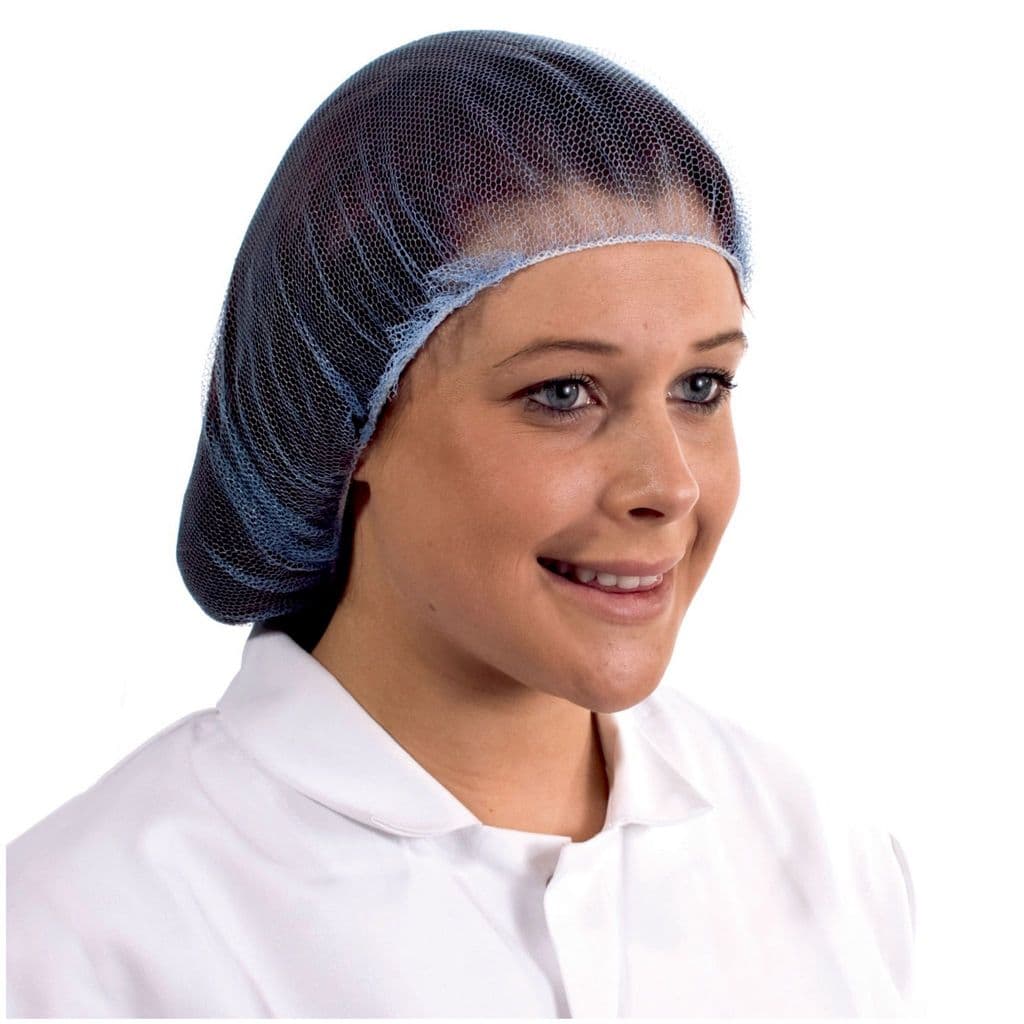 Blue Metal Free Hairnets (100)