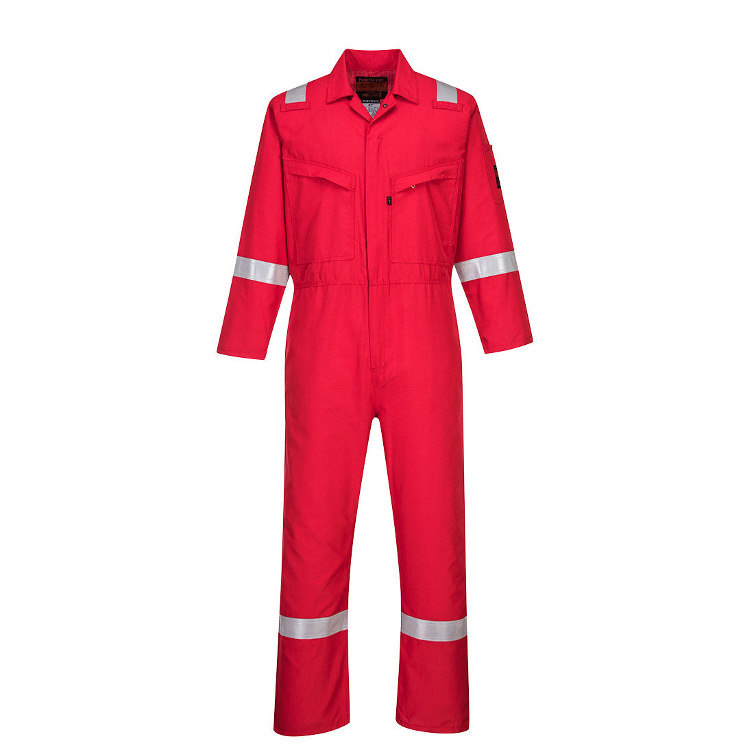 Portwest Araflame Silver Coverall - Red