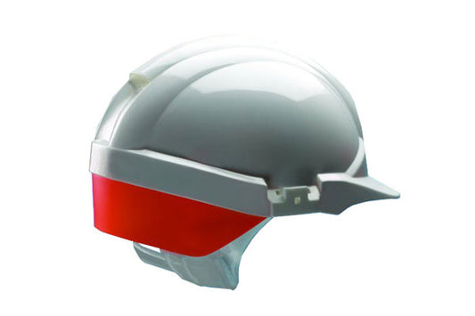 Centurion Reflex Safety Helmet White With Orange Rear Flash - White