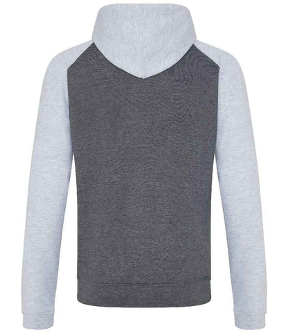 JH009 Charcoal/Heather Grey Back
