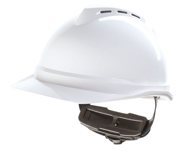 MSA V-Gard 500 Vented Safety Helmet - White