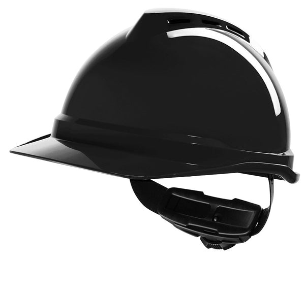 MSA V-Gard 500 Vented Safety Helmet - Black
