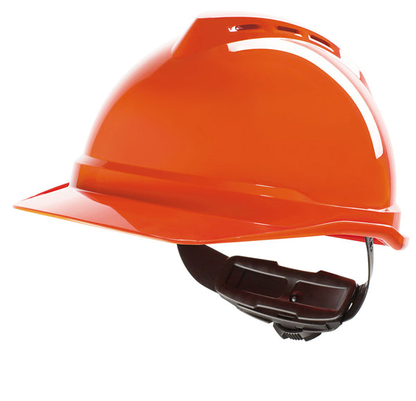 MSA V-Gard 500 Vented Safety Helmet - Hi-Vis Orange