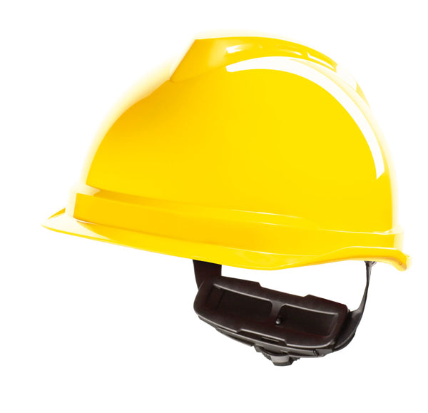 MSA V-Gard 520 Peakless Safety Helmet - Yellow
