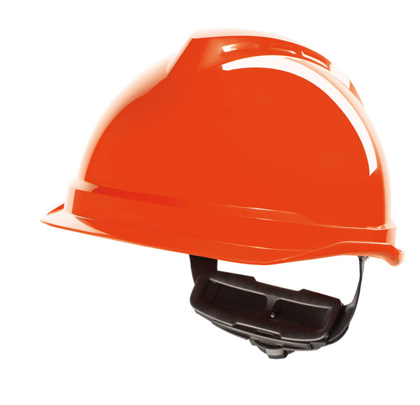 MSA V-Gard 520 Peakless Safety Helmet - Hi-Vis Orange